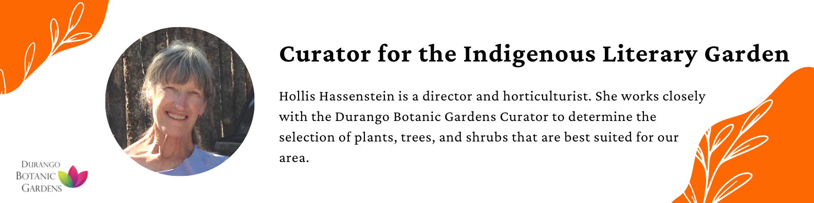 Hollis Hassenstein is the co-curator for the Indigenous Literary Garden.