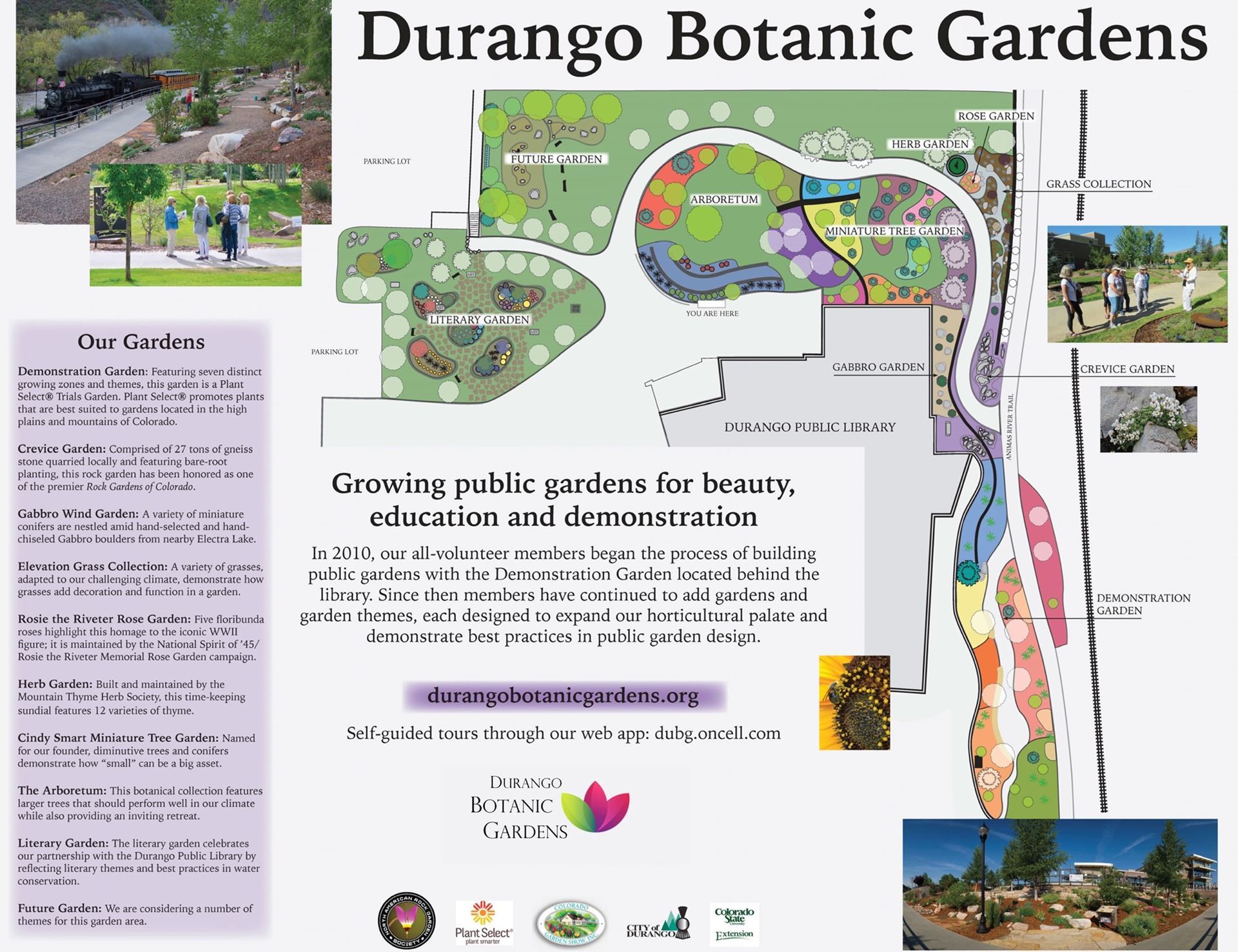 Garden overview and map flyer